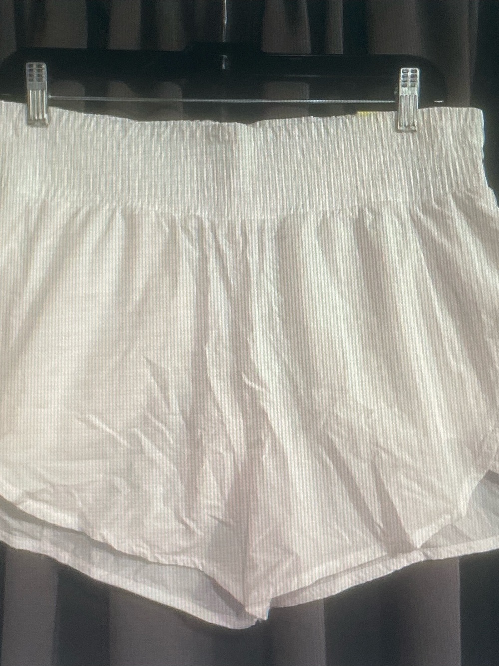 all in motion White Smocked-Waist Athletic Shorts